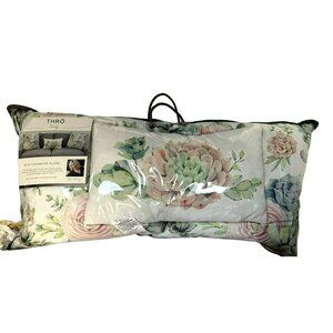 Thro By Marlo Lorenz Set Of 3 Decorative Pillows Floral Succulent Design Sofa